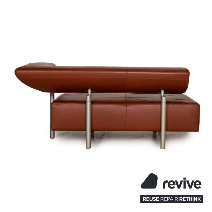 Cor Arthe Leder Sofa Garnitur Braun 2xZweisitzer Couch