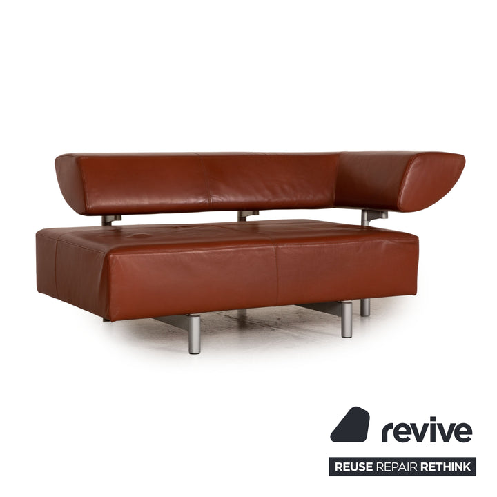 Cor Arthe Leder Sofa Garnitur Braun 2xZweisitzer Couch