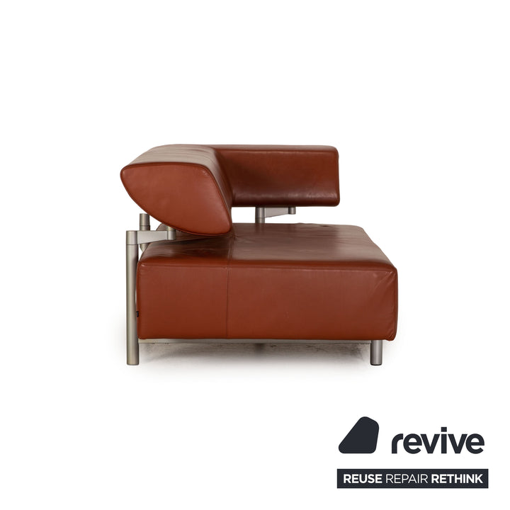 Cor Arthe Leder Sofa Garnitur Braun 2xZweisitzer Couch