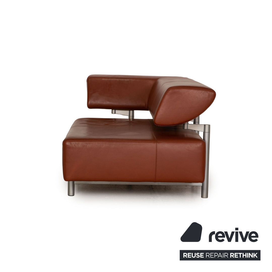 Cor Arthe Leder Sofa Garnitur Braun 2xZweisitzer Couch