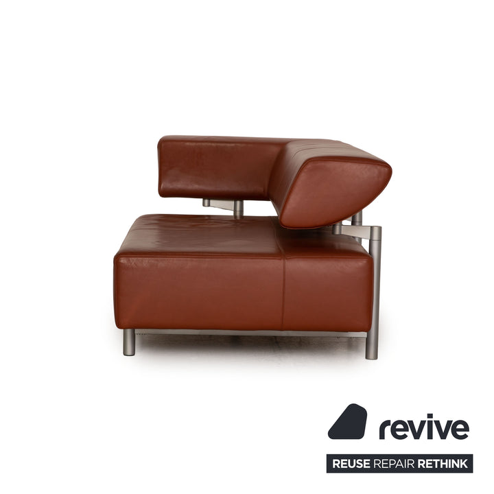 Cor Arthe Leder Sofa Garnitur Braun 2xZweisitzer Couch