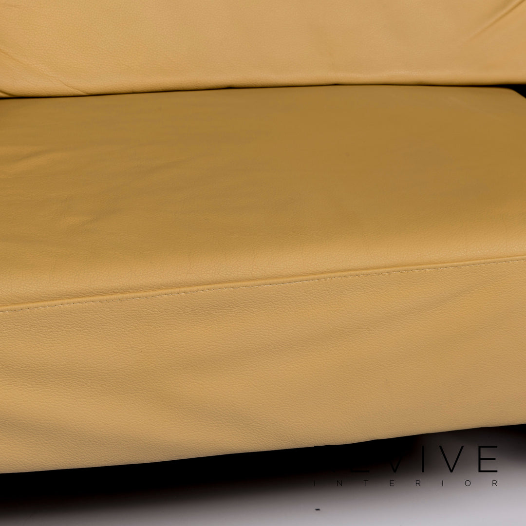 Cor Circum sofa set yellow 1x two-seater 1x stool #10396