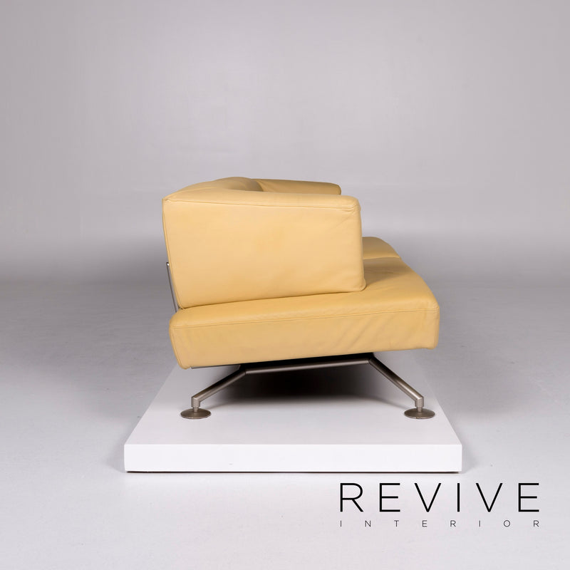 Cor Circum Sofa Garnitur Gelb 1x Zweisitzer 1x Hocker 