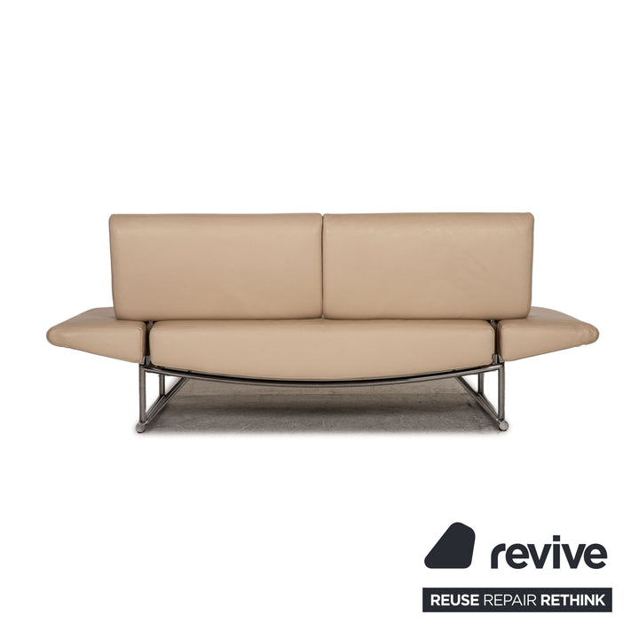 Cor Cirrus Leder Zweisitzer Beige Sofa Couch Funktion