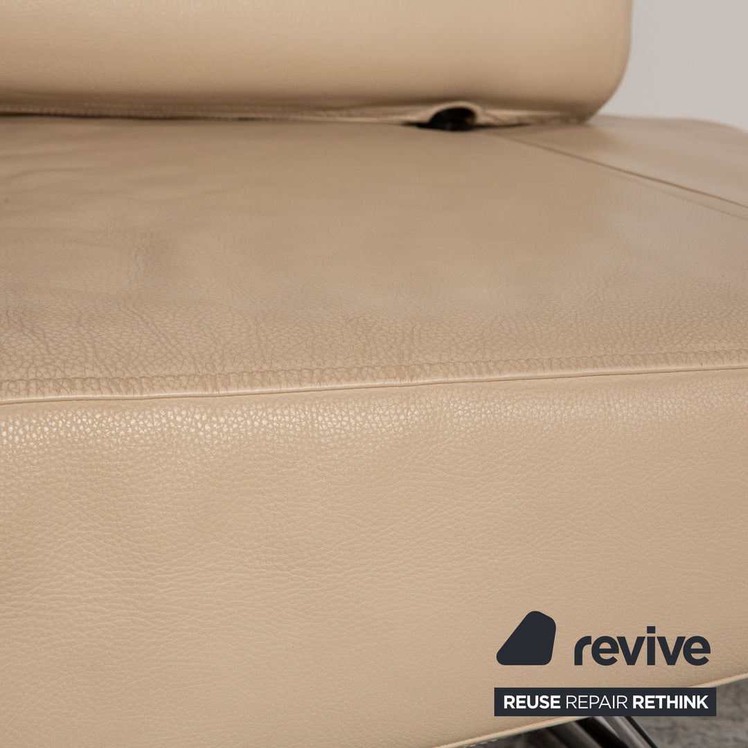 Cor Cirrus Leder Zweisitzer Beige Sofa Couch Funktion