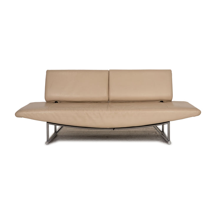 Cor Cirrus Leder Zweisitzer Beige Sofa Couch Funktion