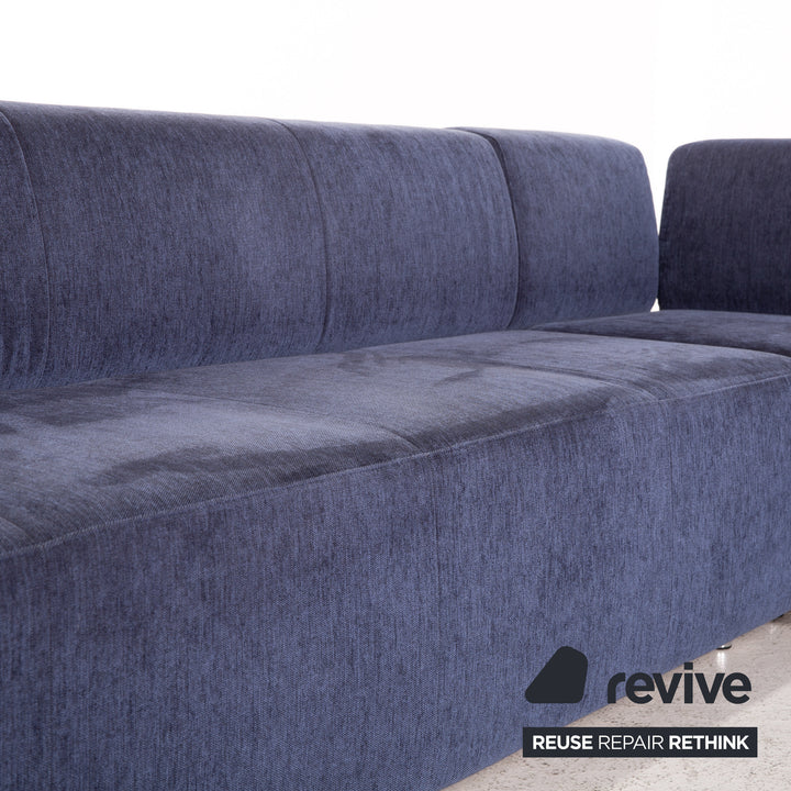 Cor Clou fabric corner sofa blue dark blue metal sofa function couch