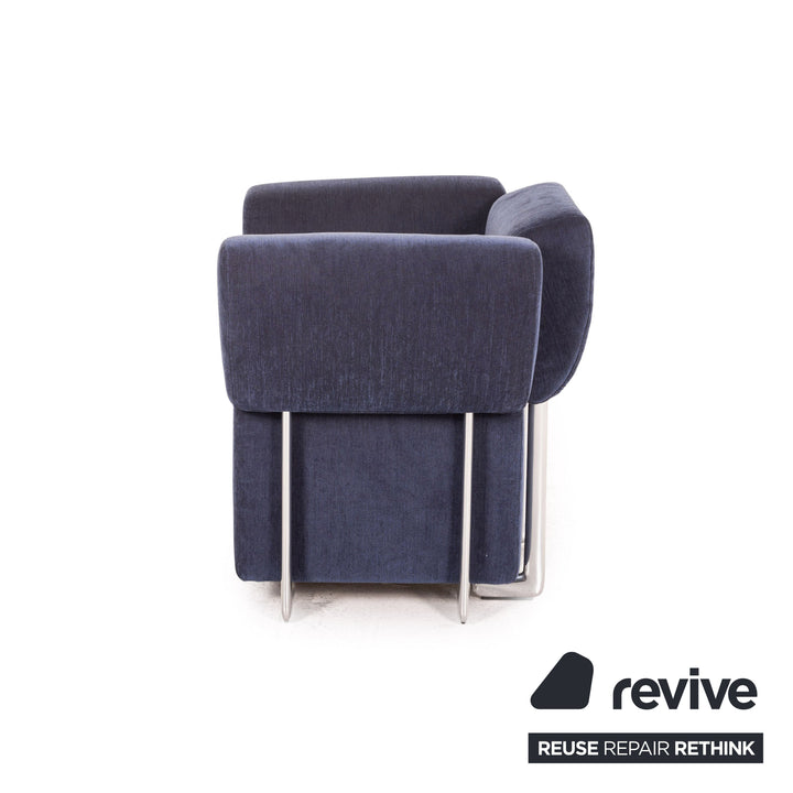 Cor Clou fabric sofa set blue 1x corner sofa 1x armchair function