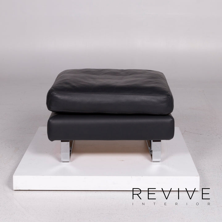 Cor Conseta leather stool anthracite #11656