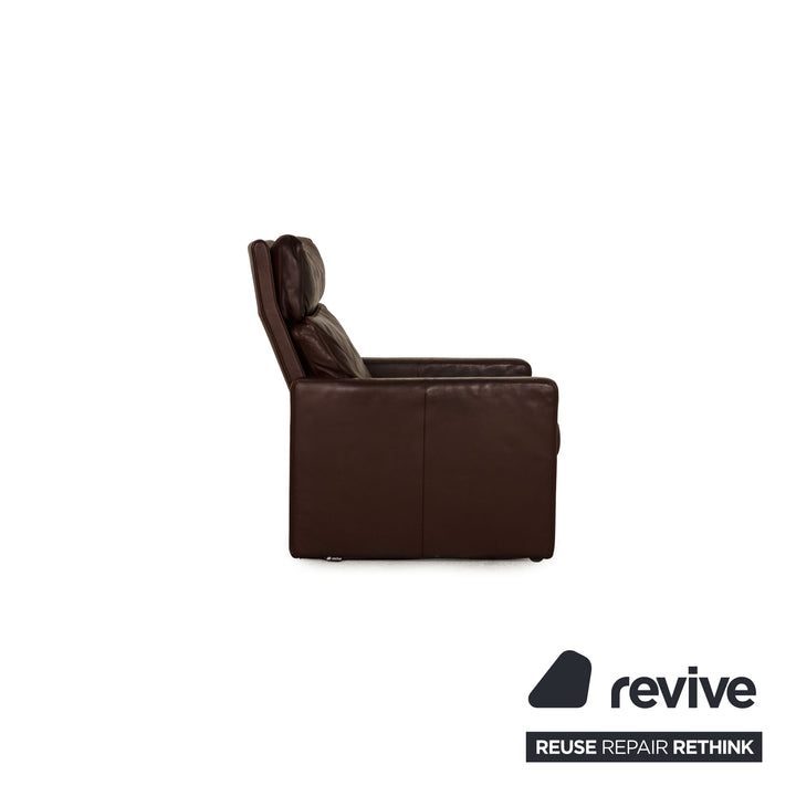 Cor Conseta Leder Sessel Braun Dunkelbraun Relaxfunktion Funktion