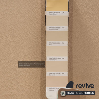 Cor Conseta Leder Sofa Beige Zweisitzer Couch