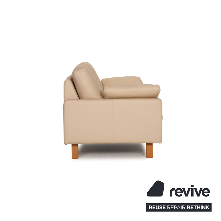 Cor Conseta leather sofa beige two seater couch