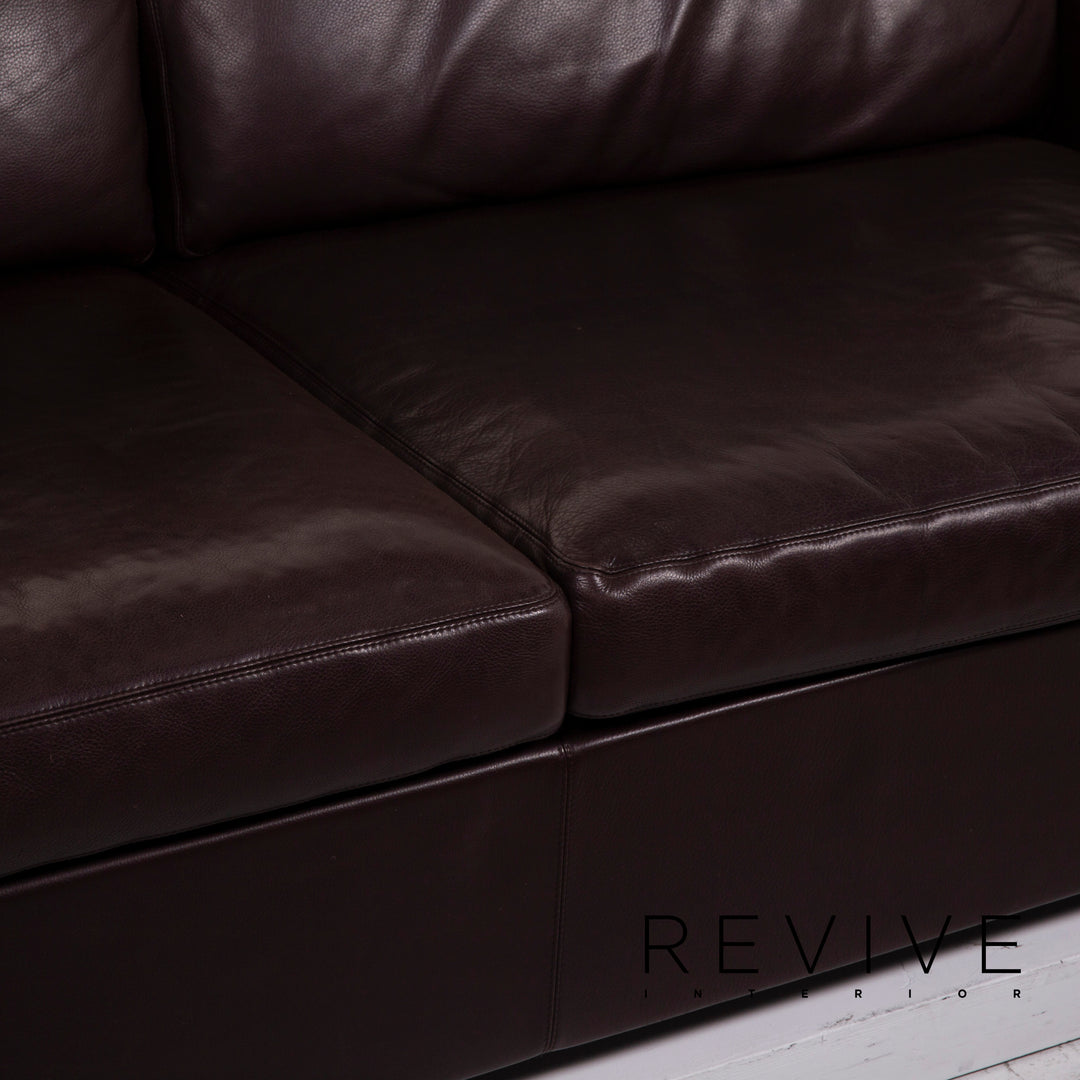 Cor Conseta Leder Sofa Dunkelbraun Zweisitzer #15149