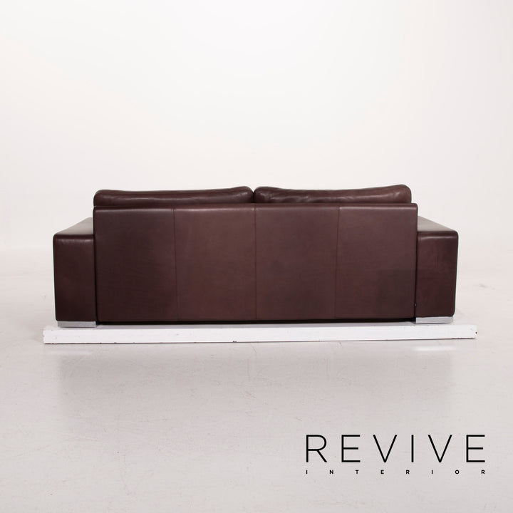 Cor Conseta Leder Sofa Dunkelbraun Zweisitzer #15149