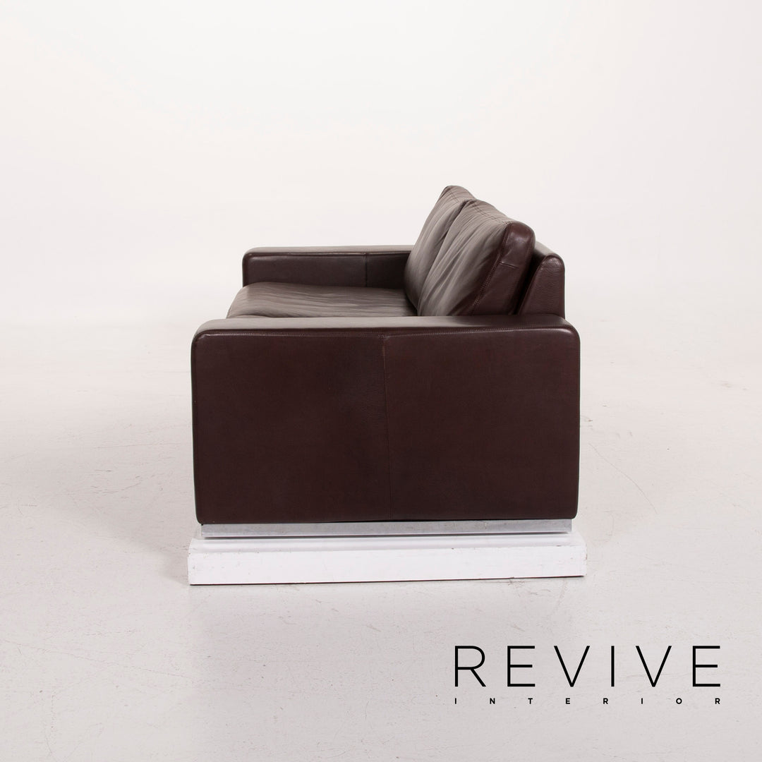 Cor Conseta Leder Sofa Dunkelbraun Zweisitzer #15149