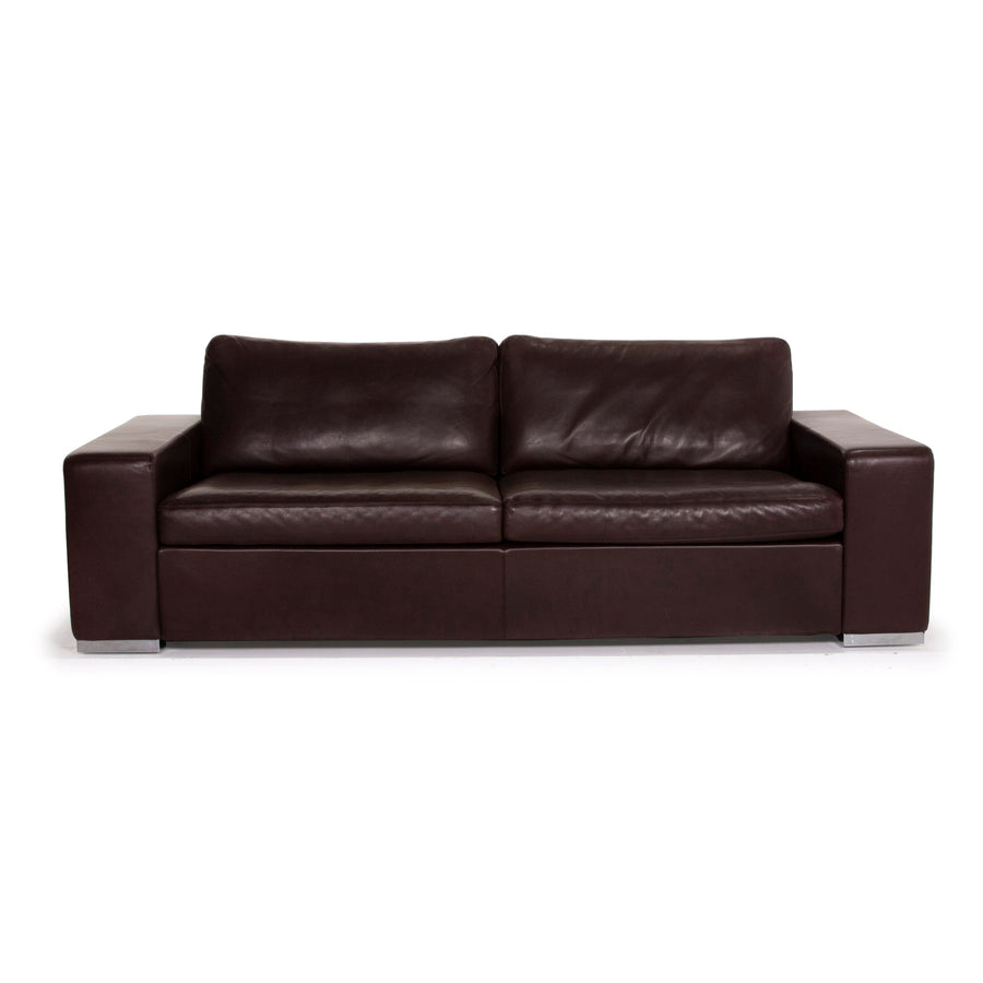 Cor Conseta Leder Sofa Dunkelbraun Zweisitzer #15149