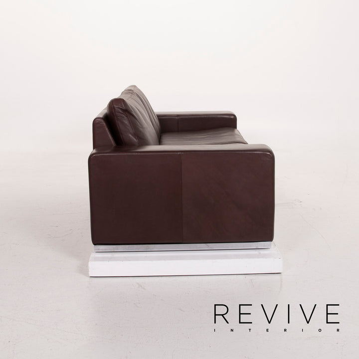 Cor Conseta Leder Sofa Dunkelbraun Zweisitzer #15149