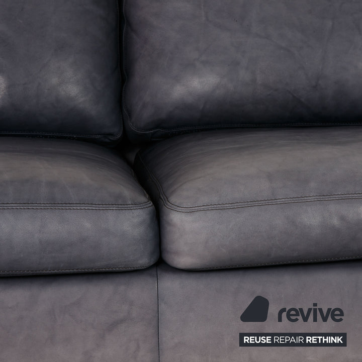 Cor Conseta Leather Sofa Gray Three Seater Couch