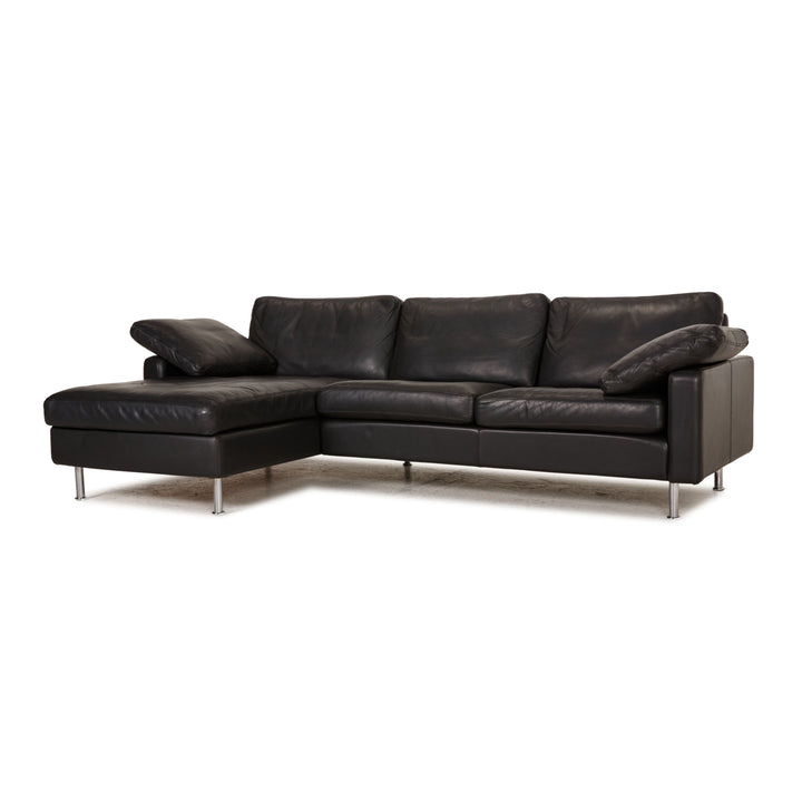 Cor Conseta Leder Sofa Schwarz Ecksofa Couch