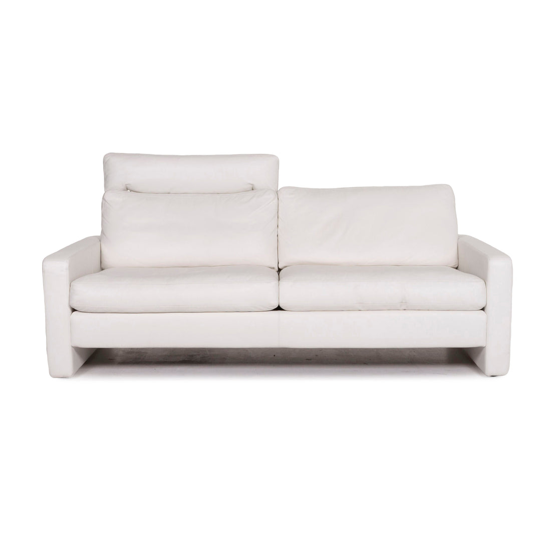 Cor Conseta Leder Sofa Weiß Zweisitzer Couch #12299