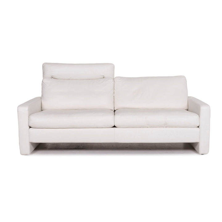 Cor Conseta Leder Sofa Weiß Zweisitzer Couch #12299
