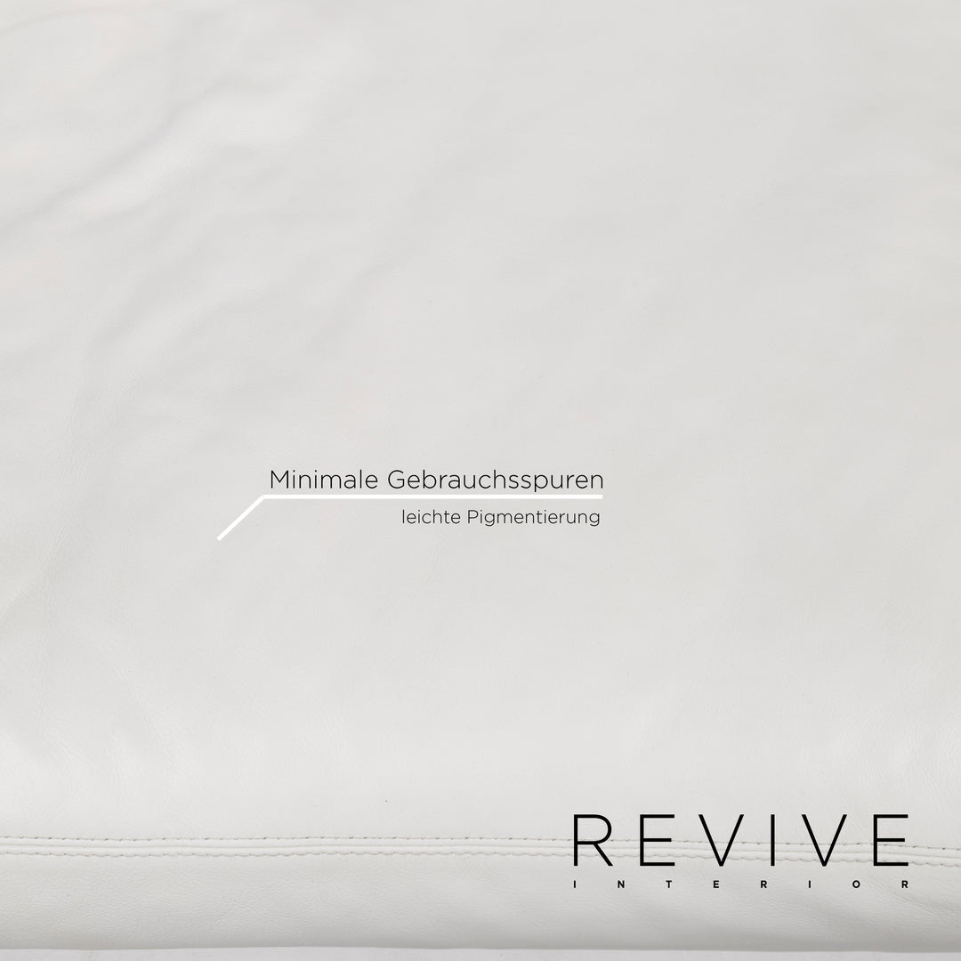 Cor Conseta Leder Sofa Weiß Zweisitzer Couch #12299