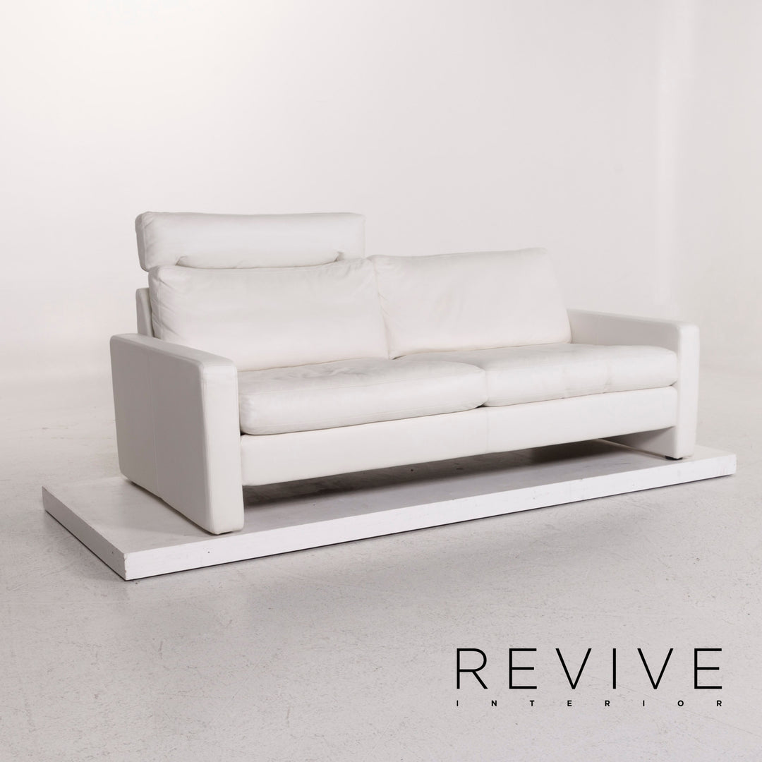 Cor Conseta Leder Sofa Weiß Zweisitzer Couch #12299