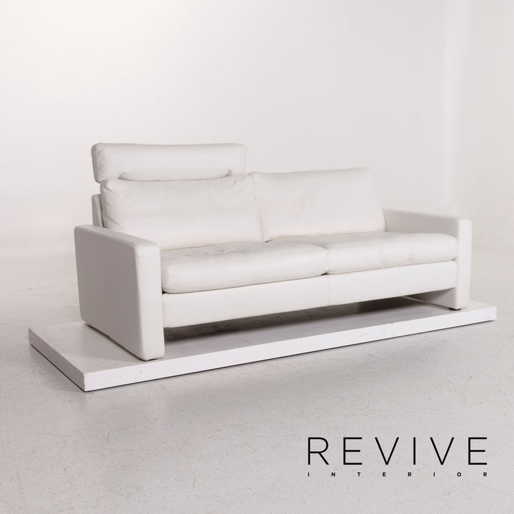 Cor Conseta Leder Sofa Weiß Zweisitzer Couch #12299
