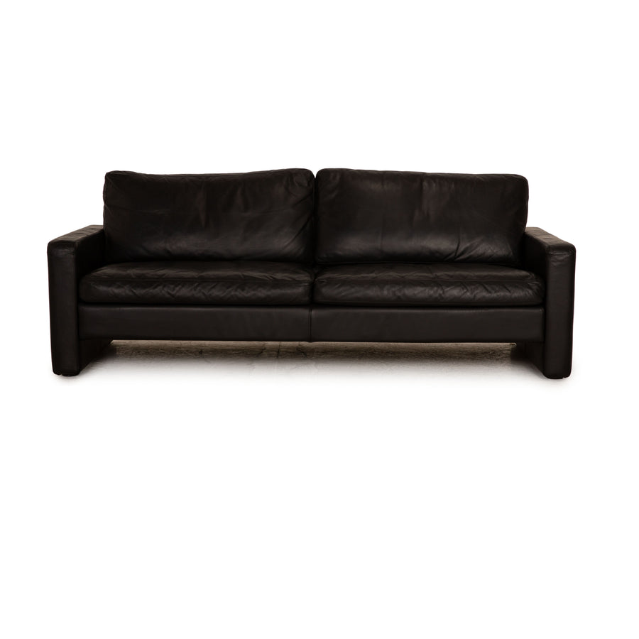 Cor Conseta Leder Zweisitzer Schwarz Sofa Couch