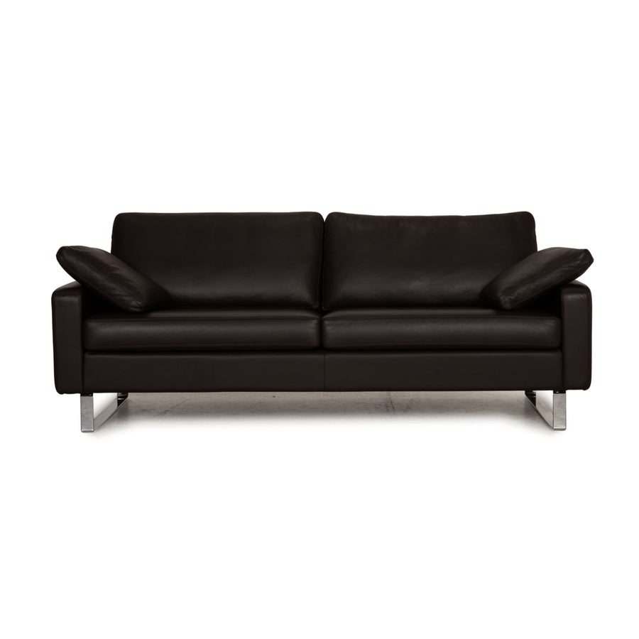 Cor Conseta Leder Sofa Dunkelbraun Zweisitzer Couch