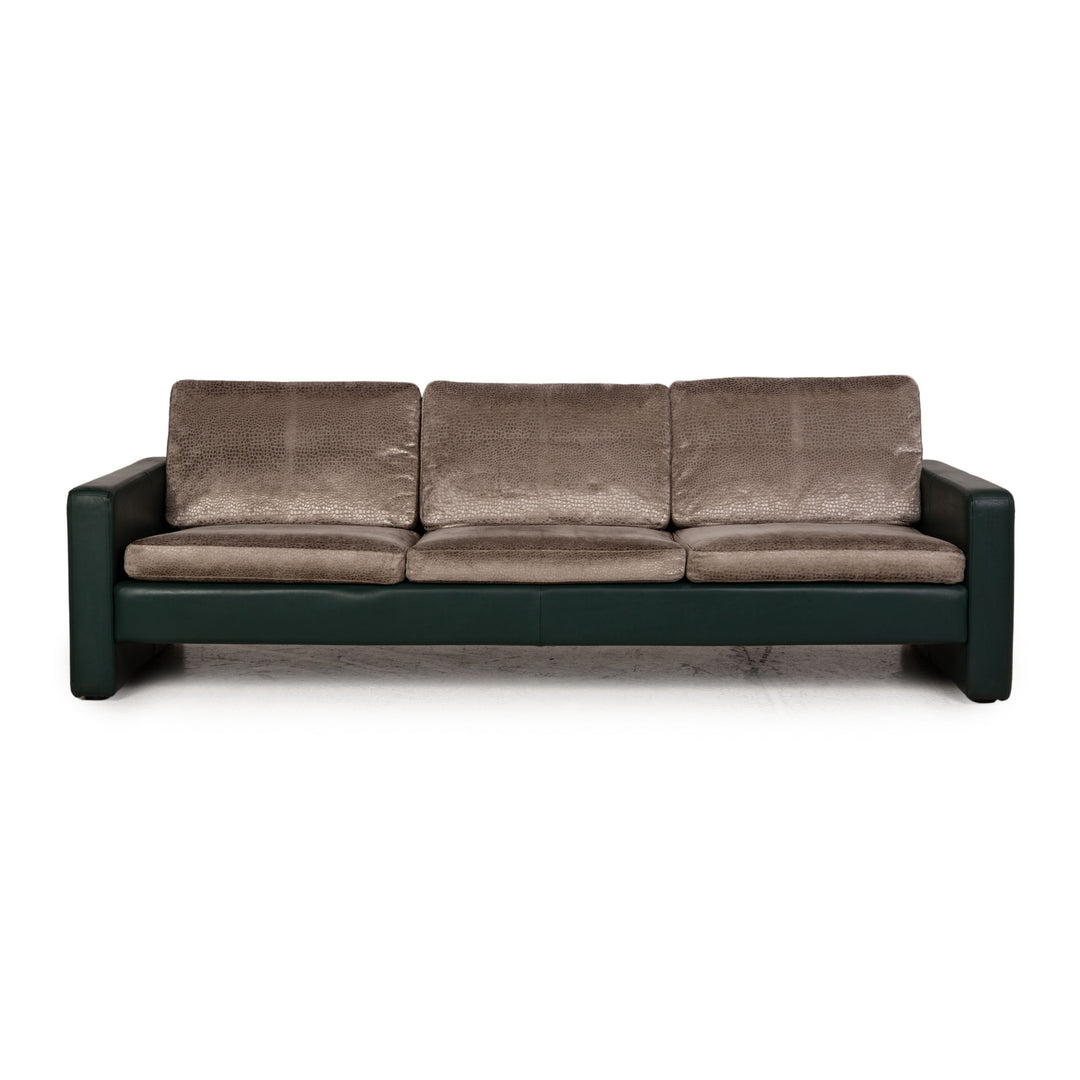 Cor Conseta Sofa Stoff Grün Grau Dreisitzer Couch