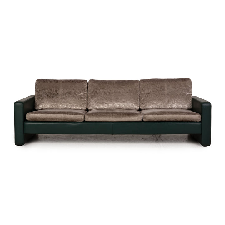 Cor Conseta Sofa Stoff Grün Grau Dreisitzer Couch