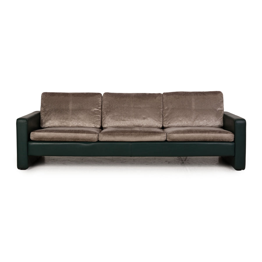 Cor Conseta Sofa Stoff Grün Grau Dreisitzer Couch