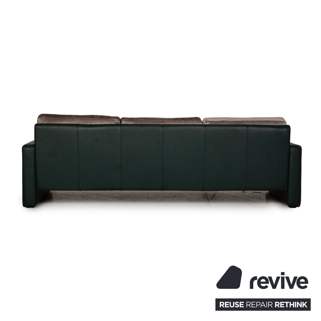 Cor Conseta Sofa Stoff Grün Grau Dreisitzer Couch