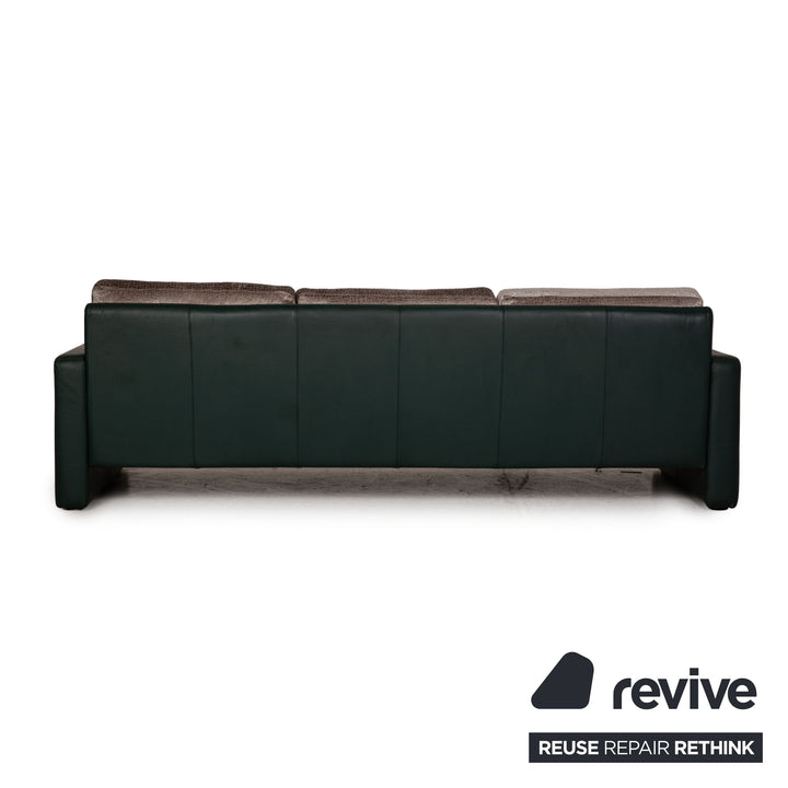 Cor Conseta Sofa Stoff Grün Grau Dreisitzer Couch