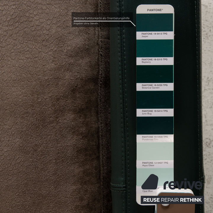 Cor Conseta Sofa Stoff Grün Grau Dreisitzer Couch