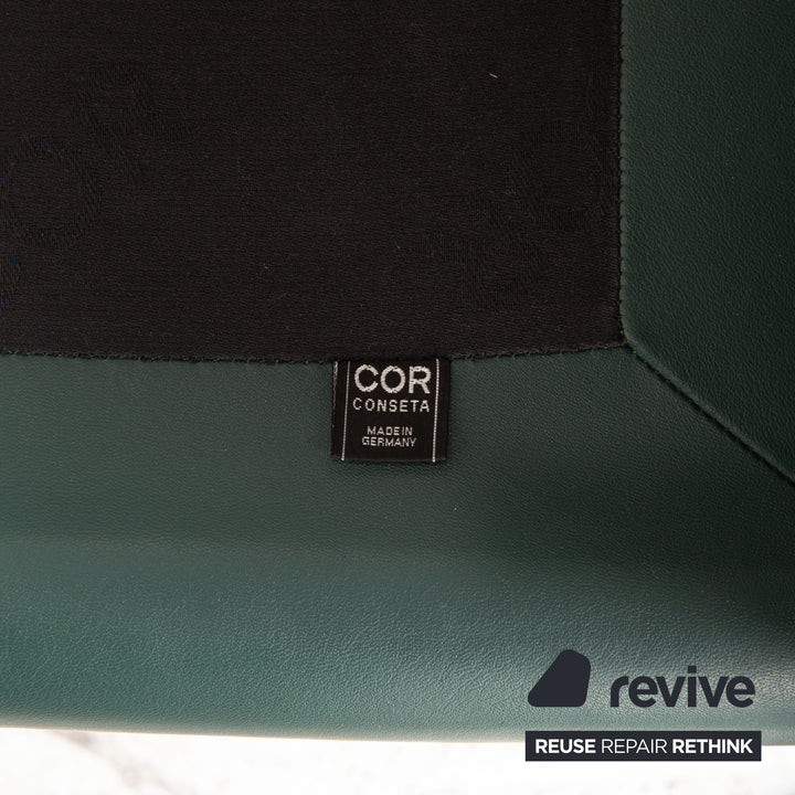 Cor Conseta Sofa Stoff Grün Grau Dreisitzer Couch