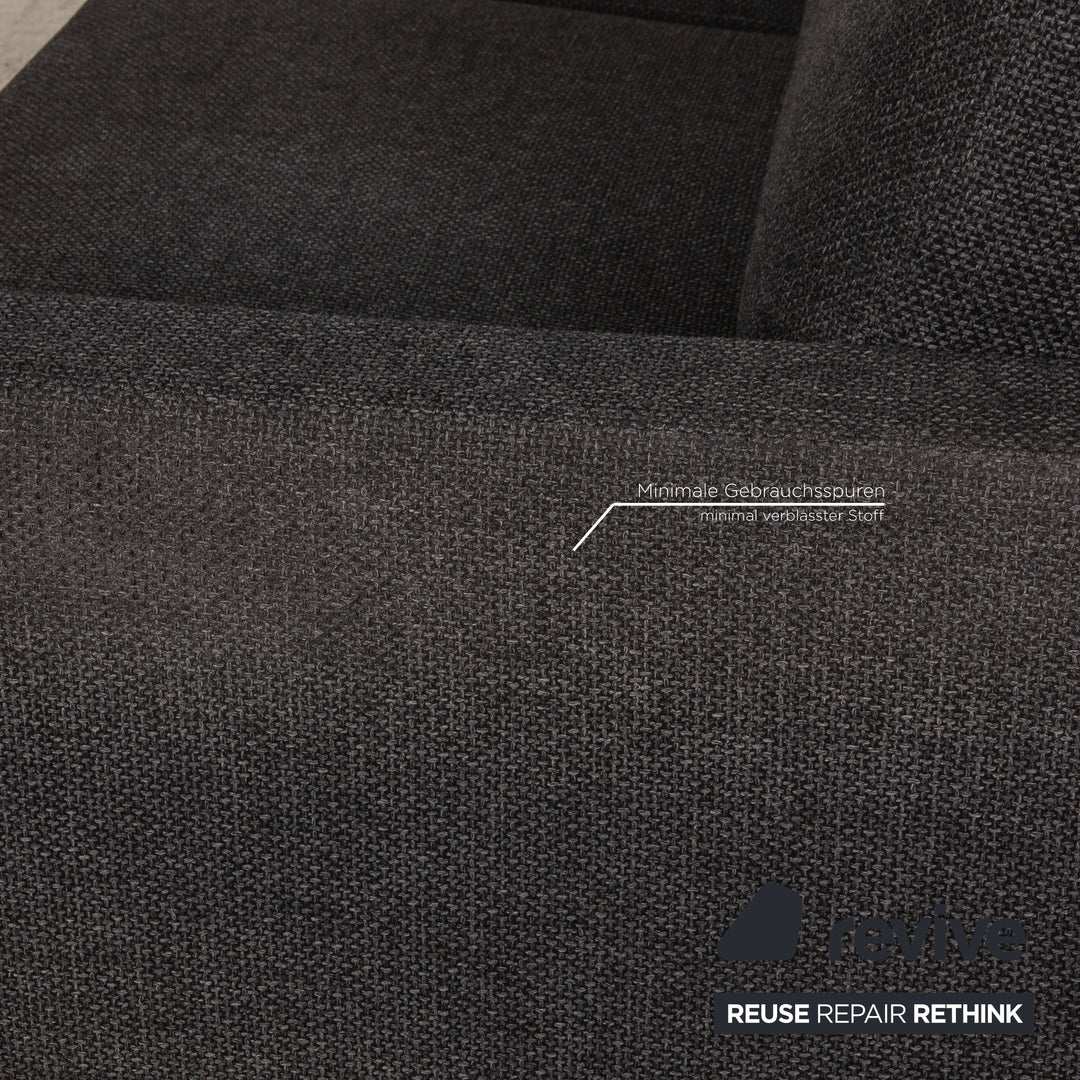 Cor Conseta Stoff Dreisitzer Grau Sofa Couch