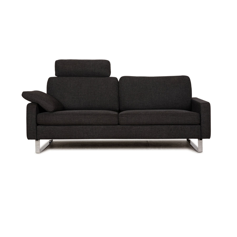 Cor Conseta Stoff Dreisitzer Grau Sofa Couch