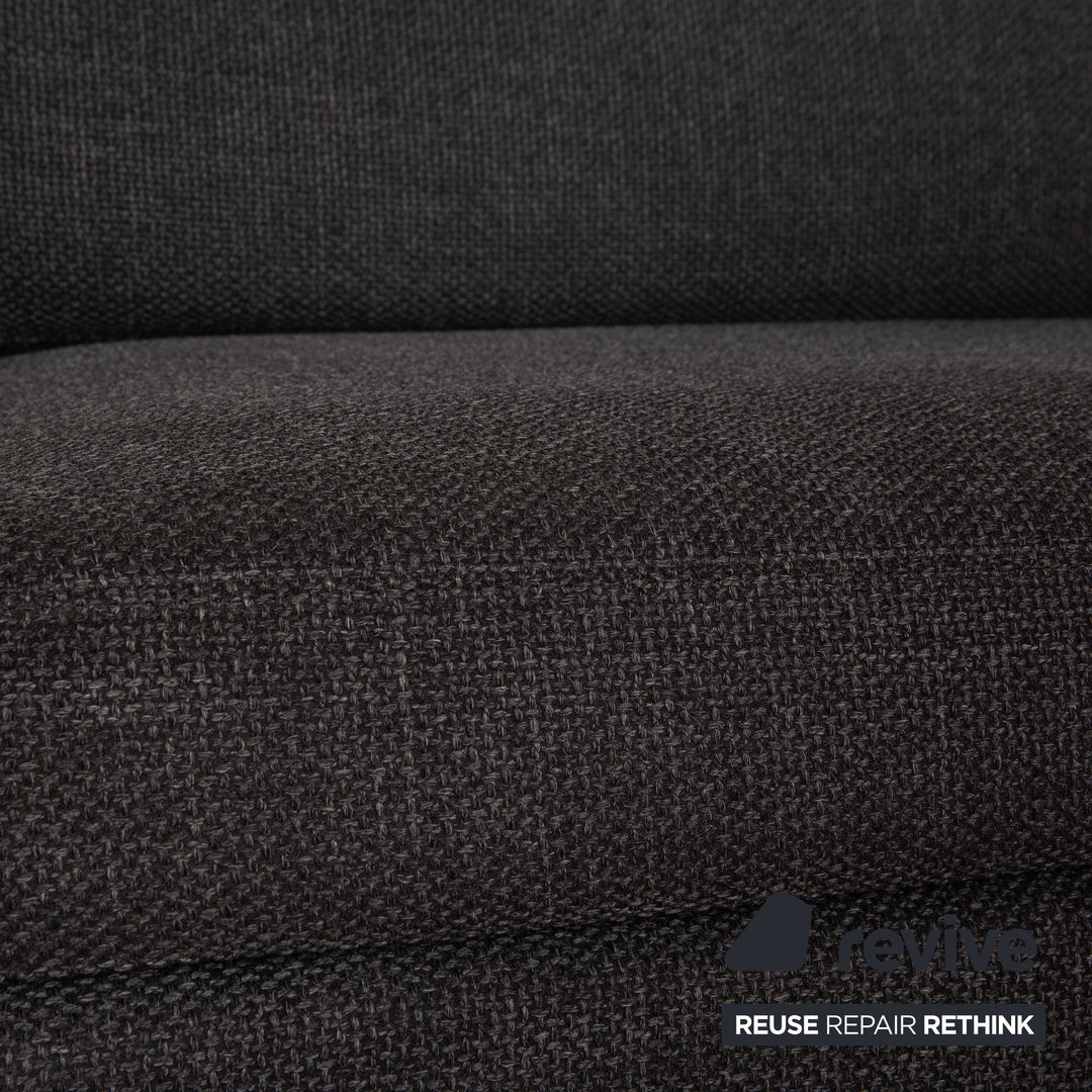 Cor Conseta Stoff Dreisitzer Grau Sofa Couch