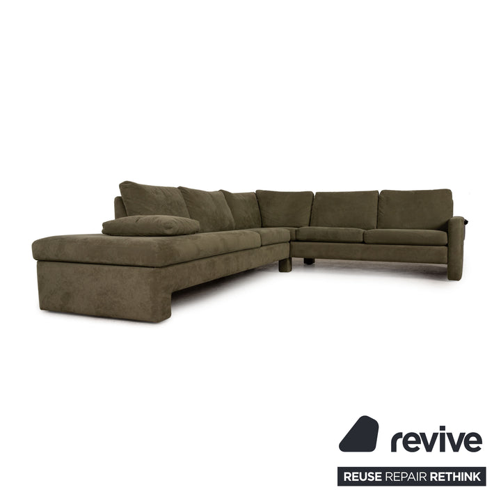 Cor Conseta Stoff Ecksofa Grün Sofa Couch Recamiere links