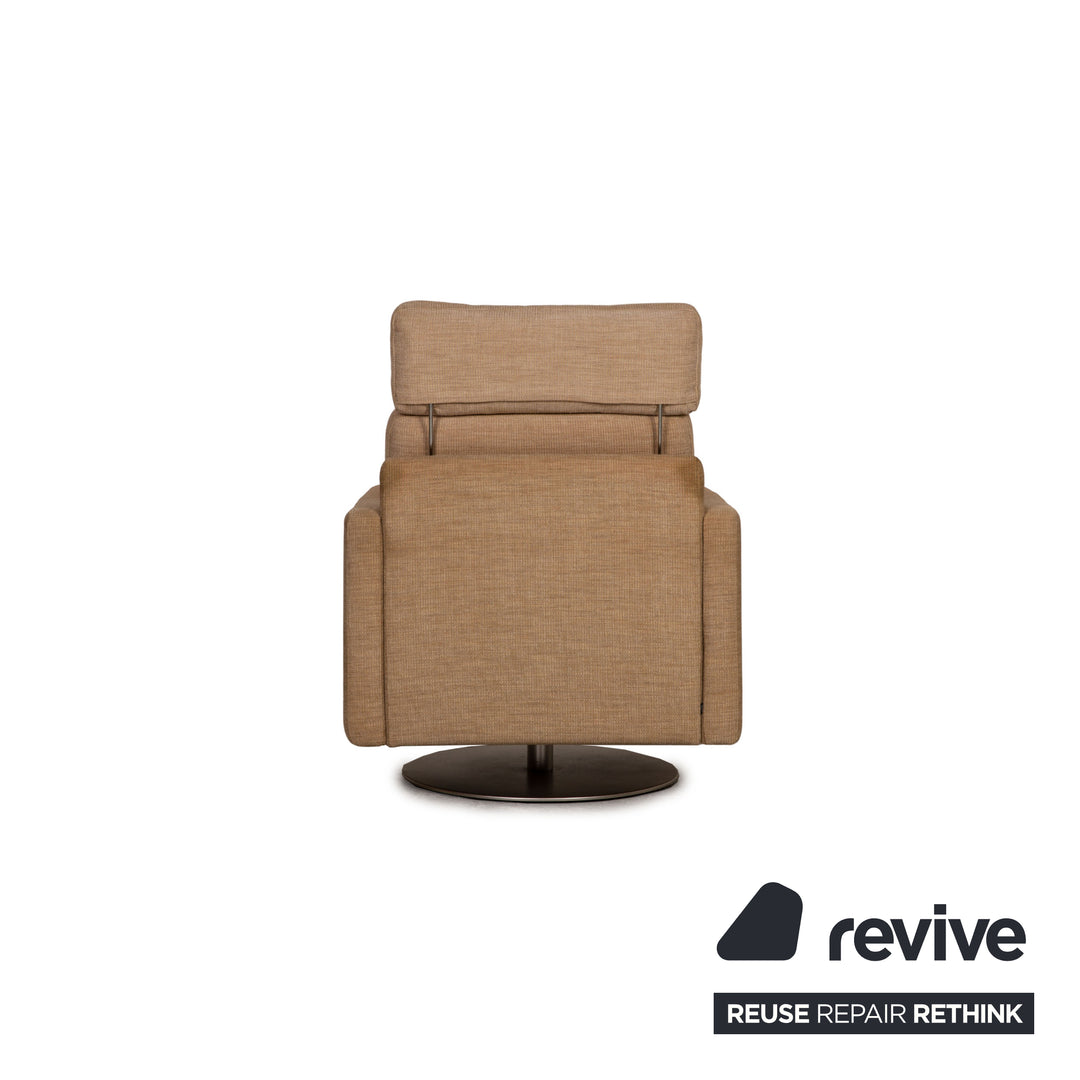Cor Conseta fabric armchair beige swivel function