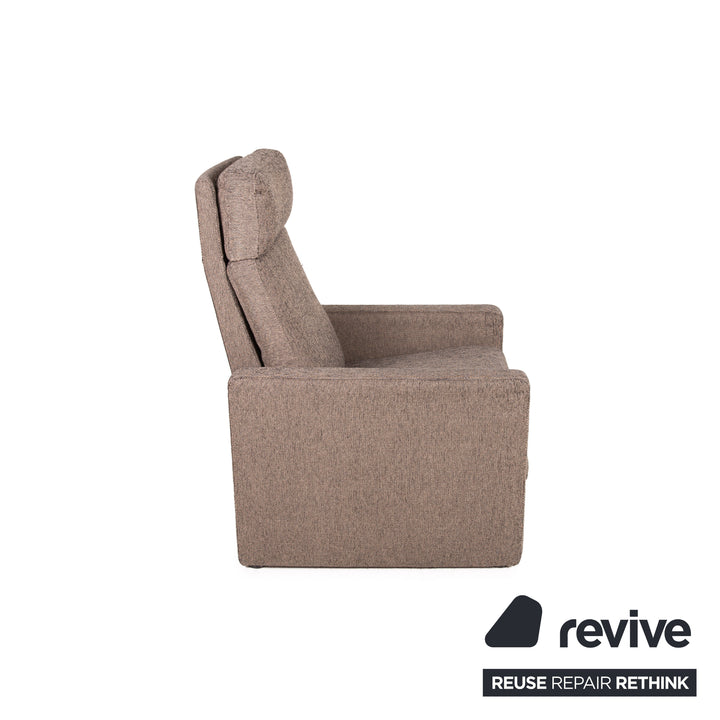 Cor Conseta fabric armchair beige relax function