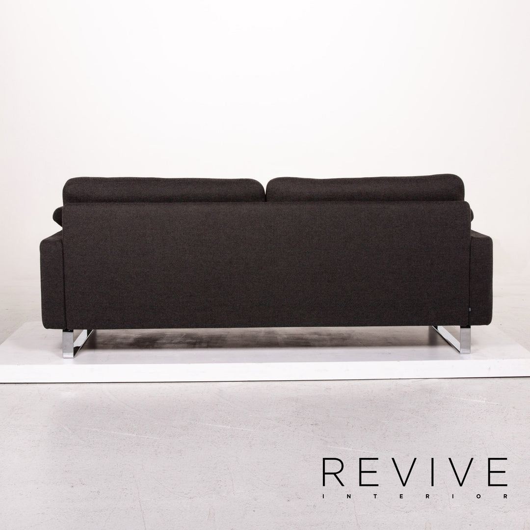 Cor Conseta Stoff Sofa Anthrazit Grau Zweisitzer Couch #13518