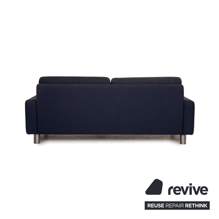 Cor Conseta Stoff Sofa Blau Dreisitzer Couch