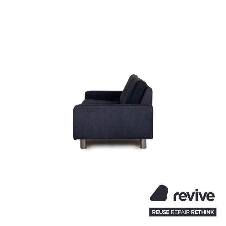 Cor Conseta Stoff Sofa Blau Dreisitzer Couch
