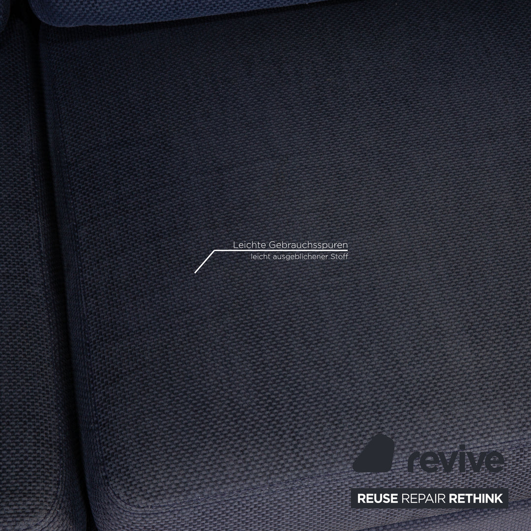 Cor Conseta Stoff Sofa Blau Dreisitzer Couch