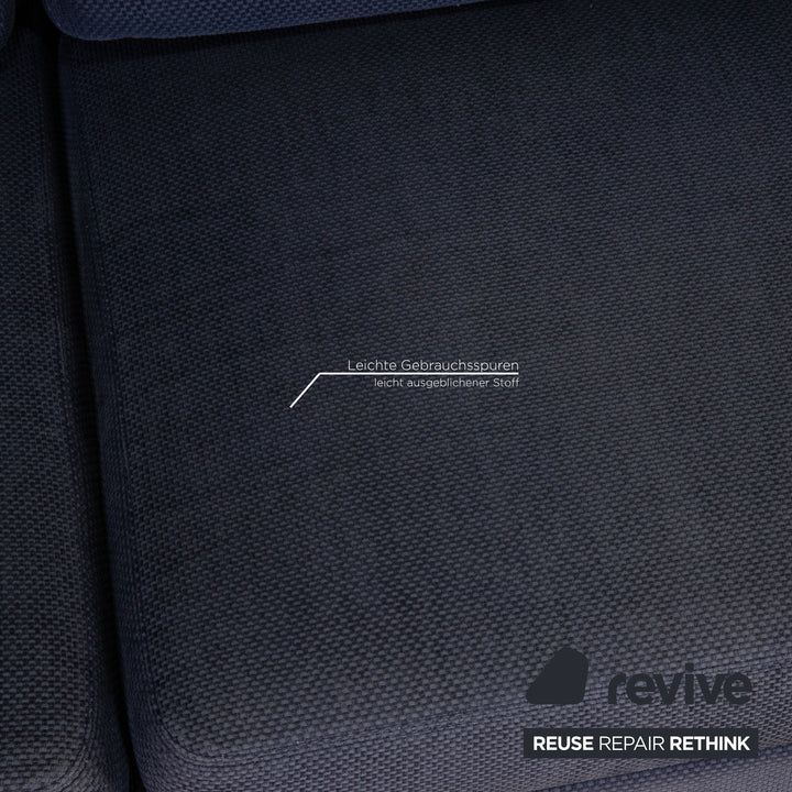 Cor Conseta Stoff Sofa Blau Dreisitzer Couch