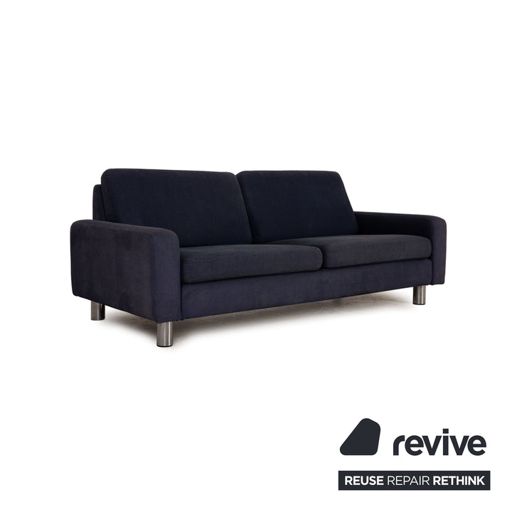 Cor Conseta Stoff Sofa Blau Dreisitzer Couch