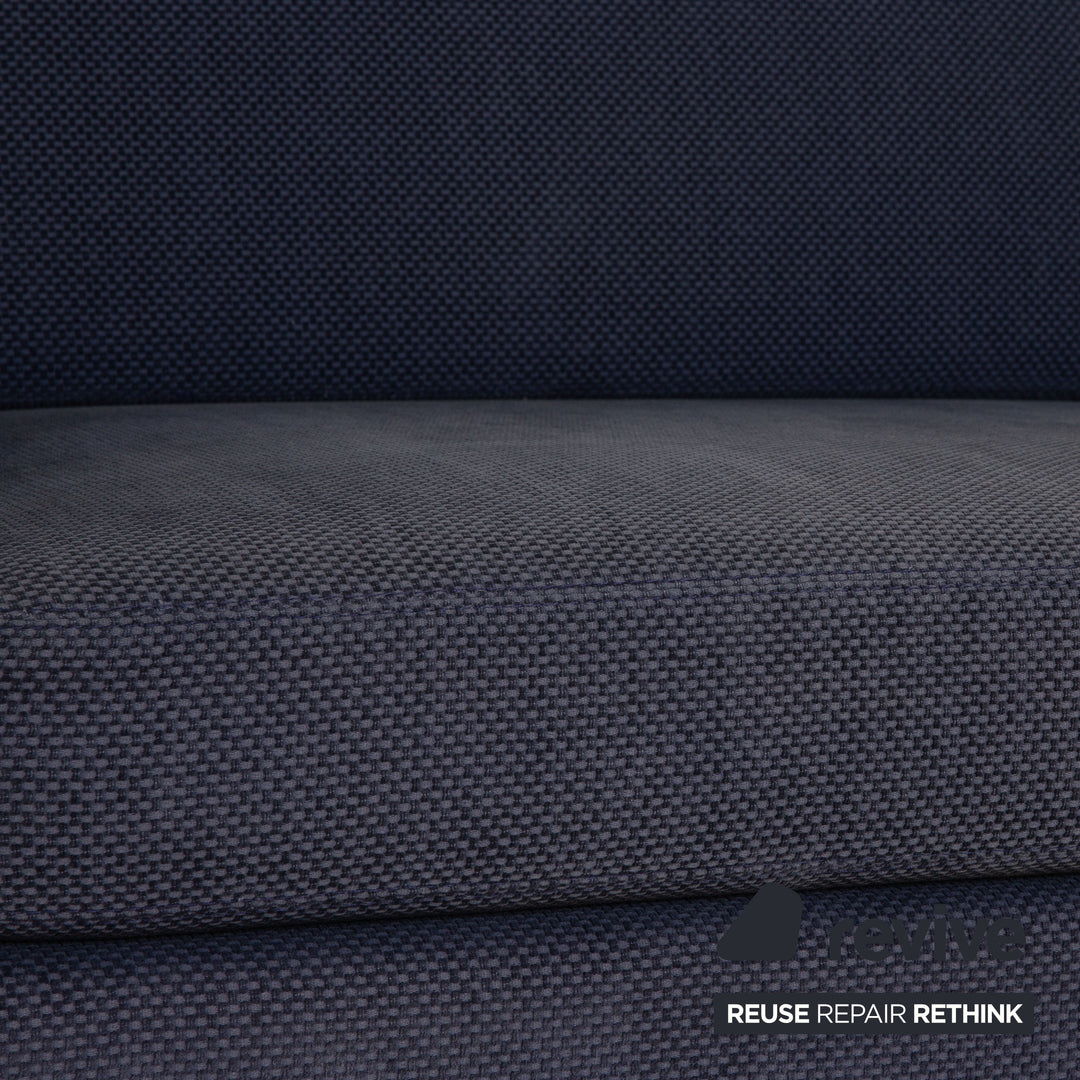 Cor Conseta Stoff Sofa Blau Dreisitzer Couch